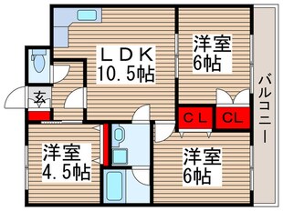 アバンデール四季野の物件間取画像